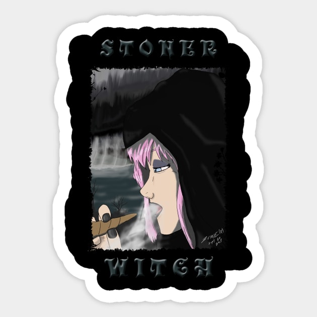 Stoner Witch Sticker by Zumie